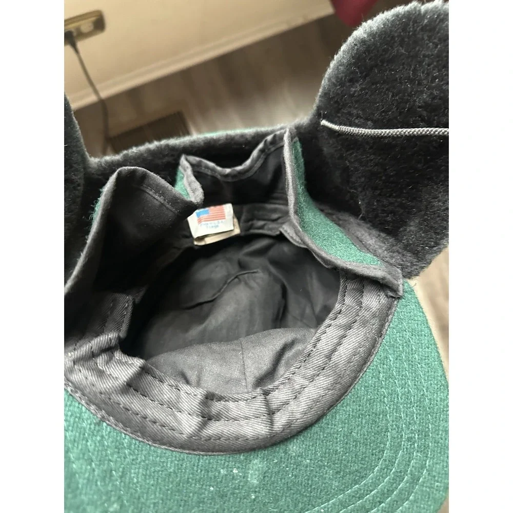Vintage LL Bean Gore-Tex Adult Size XL Double Ear Flaps Hat Cap USA Green - Picture 8 of 10